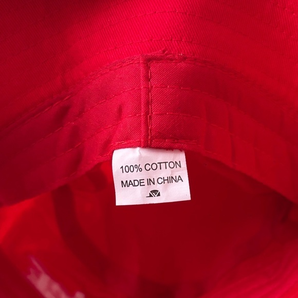 Red “I’m a Vibe” Bucket Hat